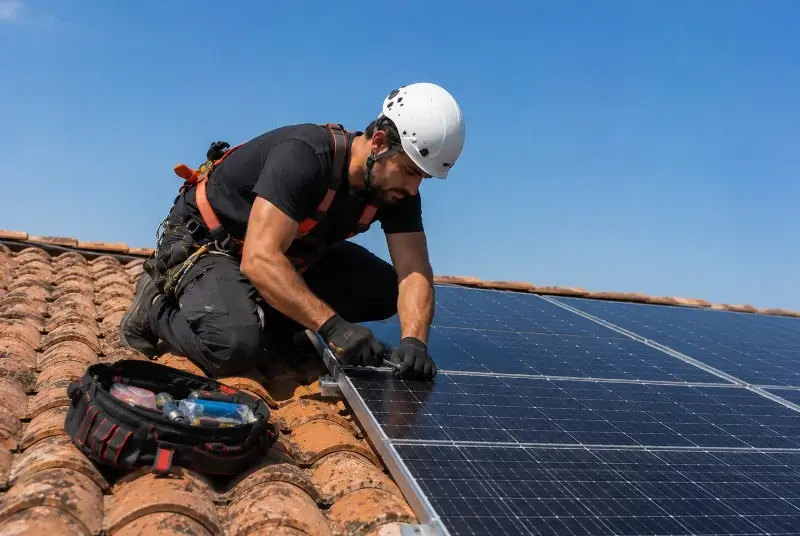 Maintenance et monitoring de panneaux solaires à Pélissanne